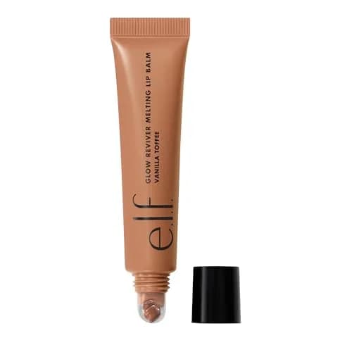 e.l.f. Glow Reviver Melting Lip Balm Vanilla Toffee Tinted | Hydrating & Glossy with Hyaluronic Acid & Butters - main product image