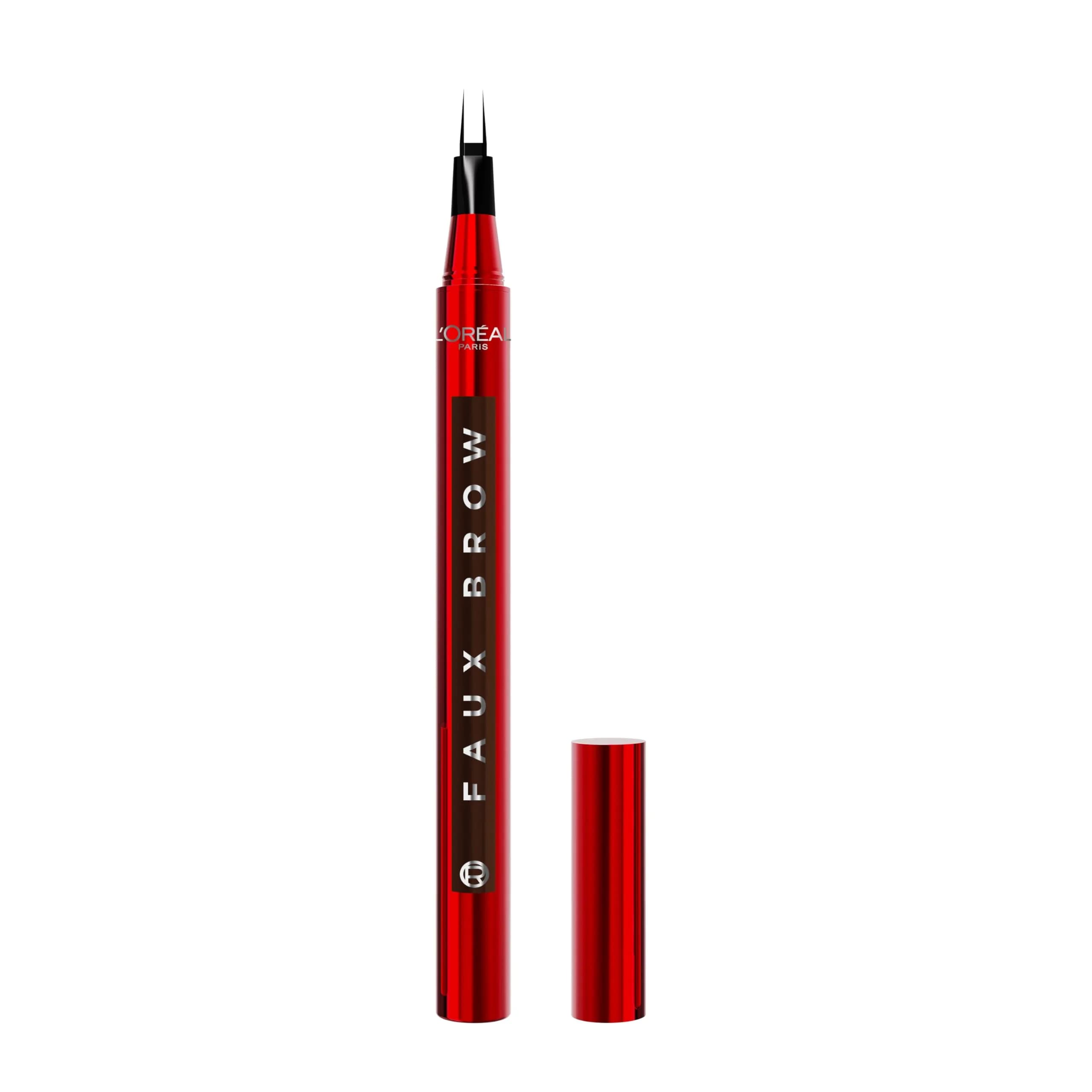 L'Oreal Paris Faux Brow Hair-Like Filling Eyebrow Pen, Dark Brunette | Natural, Waterproof, 2-Day Wear — Dark Brunette