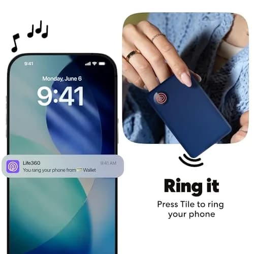 Life360 Tile Slim Bluetooth Tracker for Wallets & Luggage, 15.5g (0.55oz) | Find Your Phone & Items thumbnail 5
