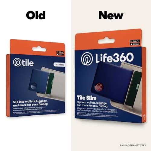Life360 Tile Slim Bluetooth Tracker for Wallets & Luggage, 15.5g (0.55oz) | Find Your Phone & Items thumbnail 2