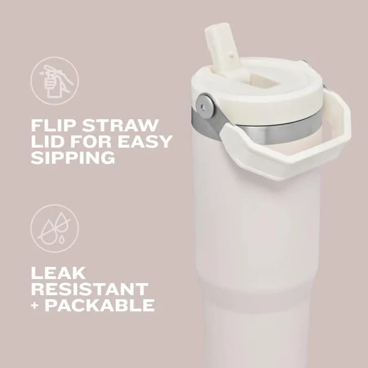 STANLEY IceFlow 2.0 Flip Straw Tumbler 30 oz | Leakproof, Cold 20H, Recycled Stainless Steel - view 8