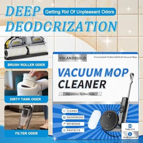 YoLandBuild Floor Cleaning Solution Tablet 60 Pack | Deep Cleans Hard Floors, Compatible with Tineco & More, Orange Scent thumbnail 2