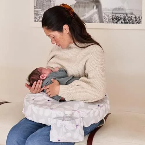 My Brest Friend Original Nursing Pillow Platinum Posies | Ergonomic Support for Mom & Baby thumbnail 2