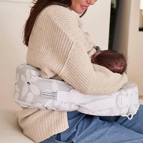 My Brest Friend Original Nursing Pillow Platinum Posies | Ergonomic Support for Mom & Baby thumbnail 3