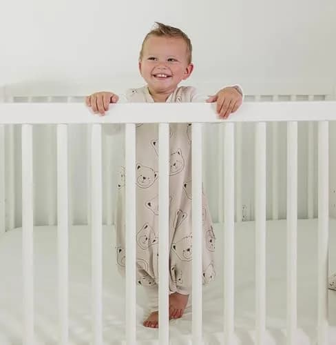 Woolino 4 Season Baby Sleep Bag with Feet Opening | Australian Merino Wool & Organic Cotton, Toddler 18-36mo thumbnail 8