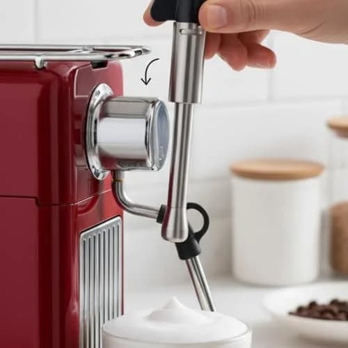POCREATION Stainless Steel Steam Wand Nozzle for EC685/ECP35/ECP36 Espresso Machines | Rich Milk Foam & Latte Art thumbnail 9