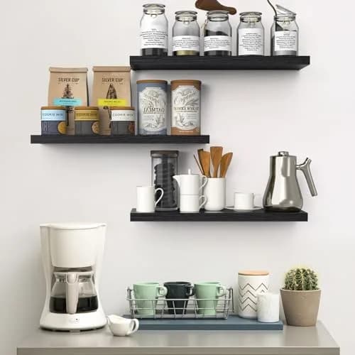 BAYKA Floating Shelves 22.5in | Modern Wall Decor for Bathroom Bedroom Kitchen thumbnail 6