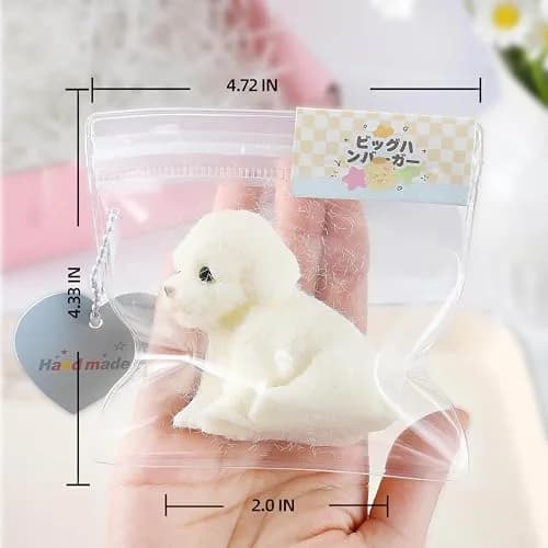 QCROAD SQUISHY Puppy Taba Dog Squishy 7cm (2.75x1.18x2.75 in) | Non-Toxic Silicone Stress Toy thumbnail 2