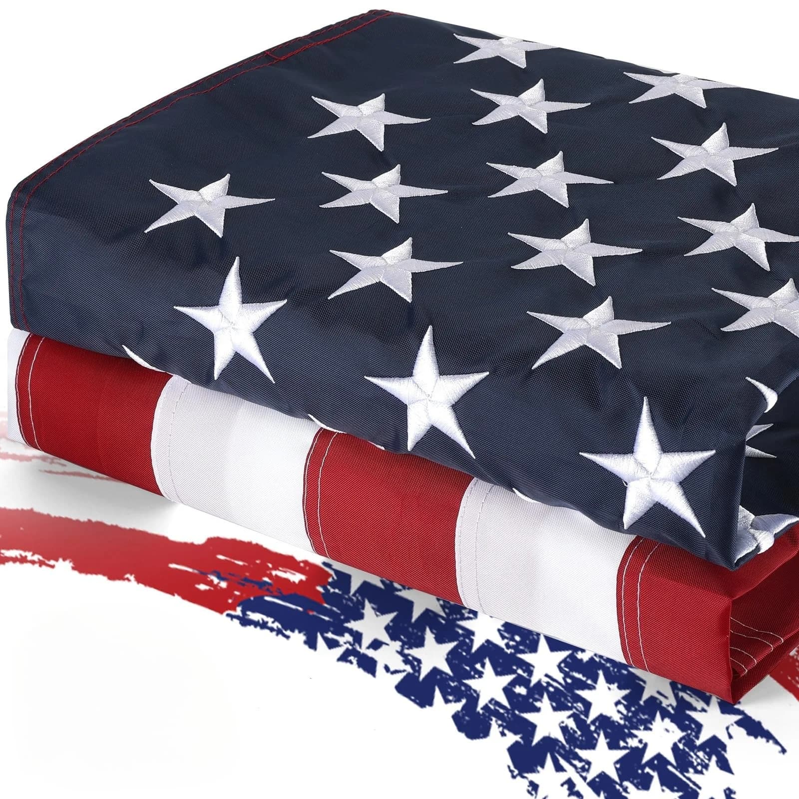 MixOra American Flags for Outside 3x5 ft Heavy Duty | Embroidered Stars & Stripes, Waterproof, Tear Proof - main product image