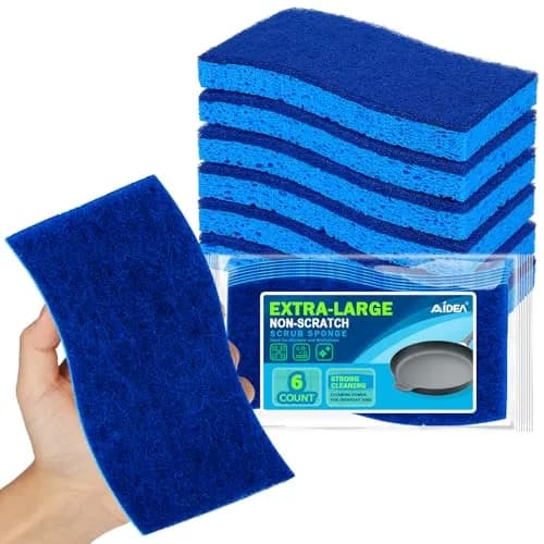 AIDEA Extra Large XL Scrub Sponges (12 Count) | Fast Cleaning, Non-Scratch - main product image
