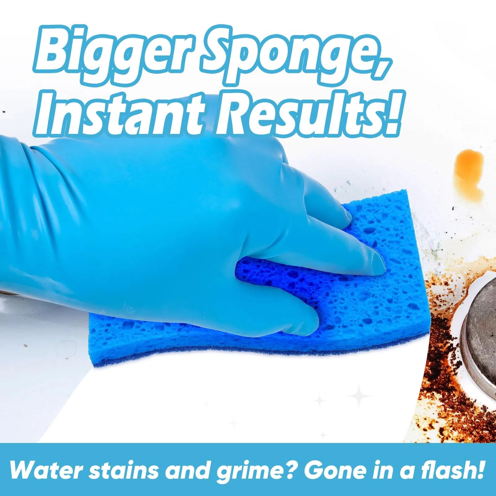 AIDEA Extra Large XL Scrub Sponges (12 Count) | Fast Cleaning, Non-Scratch - view 3