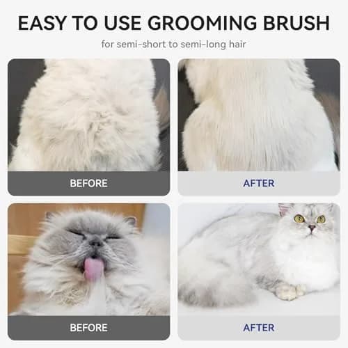 Aumuca Skin Friendly Self-Cleaning Slicker Brush for Dogs & Cats | Gentle Pet Grooming Tool for Shedding & Deshedding thumbnail 7