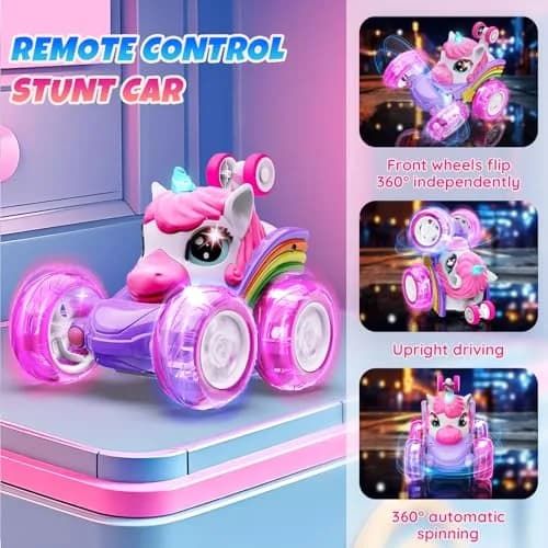 Motivekit Unicorn Stunt RC Car 12.7cm (5 inches) | ASTM-Tested Educational Toy for Kids 3+ thumbnail 5