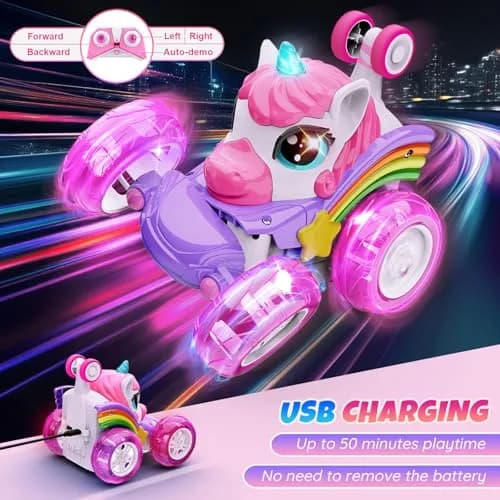 Motivekit Unicorn Stunt RC Car 12.7cm (5 inches) | ASTM-Tested Educational Toy for Kids 3+ thumbnail 7