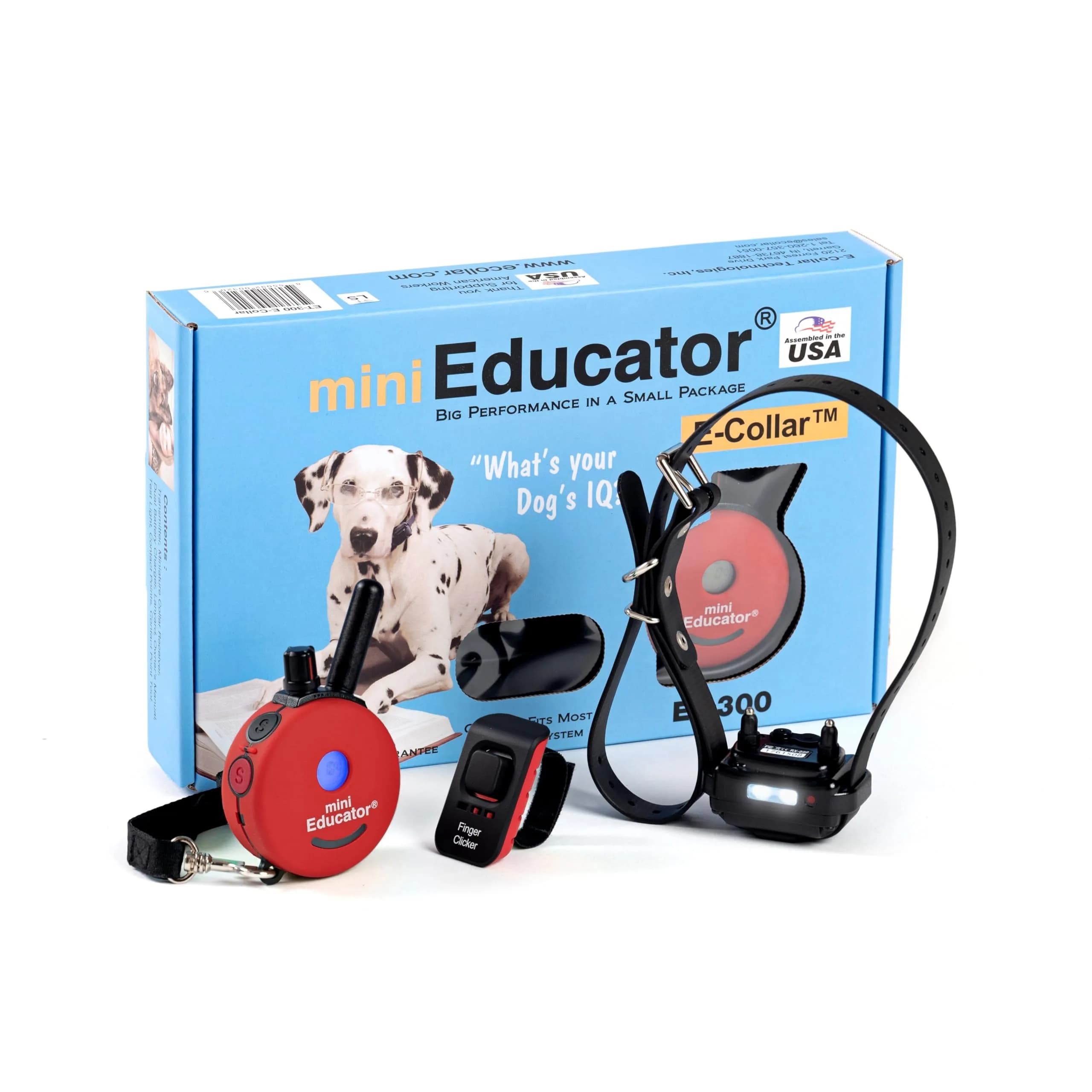 Mini Educator ET-300 Remote Dog Training Collar, Red | 1/2 Mile Range, Humane Vibration & Tone — Red