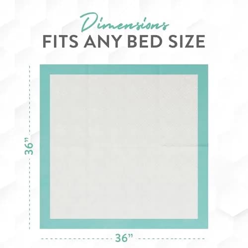 Inspire Super & Ultra Absorbent Disposable Bed Pads 36" x 36" Pack of 25 | Leakproof & Odor Locking for Adult Incontinence thumbnail 4