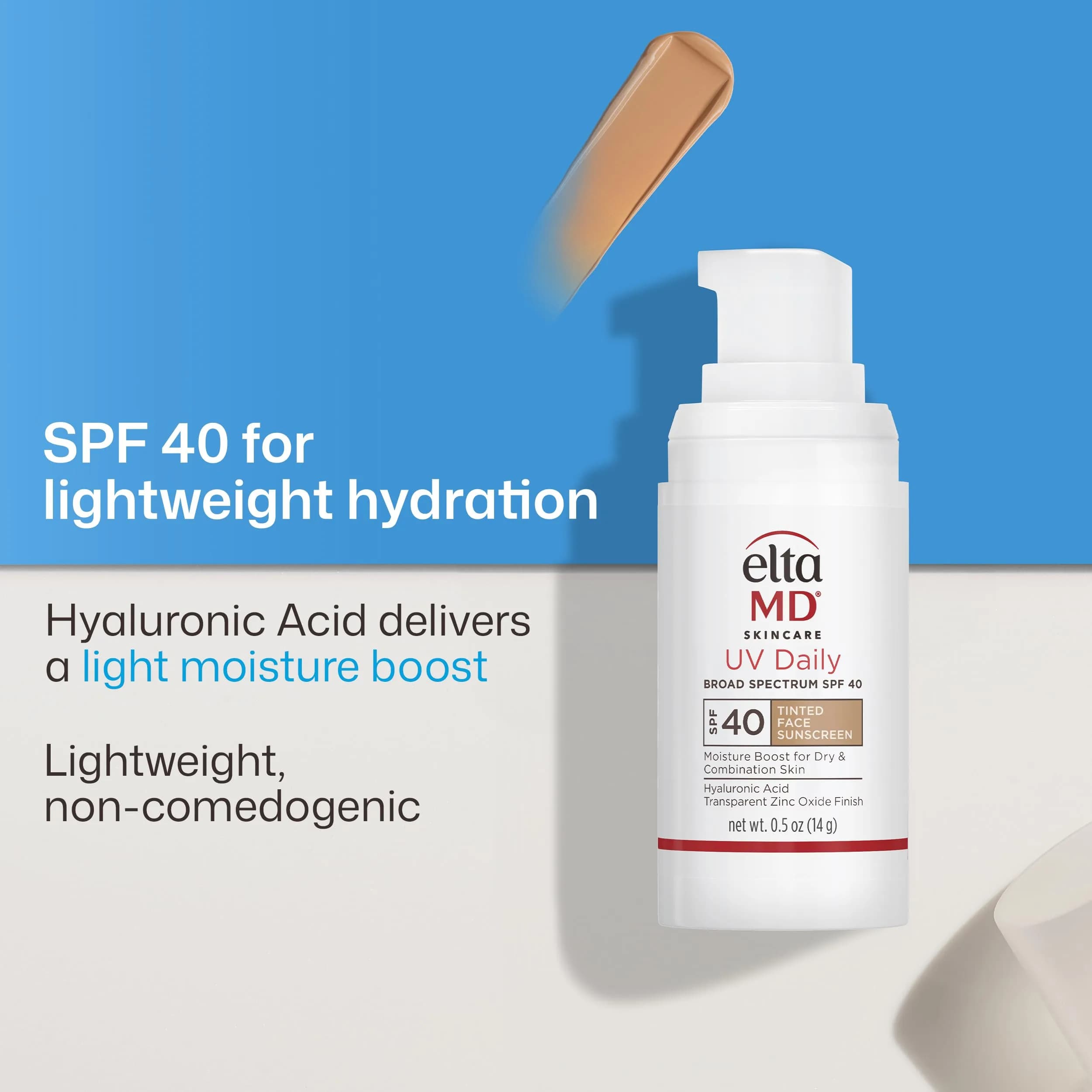 EltaMD UV Clear Tinted Face Sunscreen SPF 46, Oil-Free Tinted Moisturizer with Zinc Oxide, 14g (0.5 oz) Pump - view 4