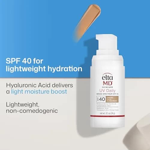 EltaMD UV Daily Tinted Face Sunscreen Moisturizer SPF 40 15ml (0.5 oz) | Broad Spectrum Protection thumbnail 4