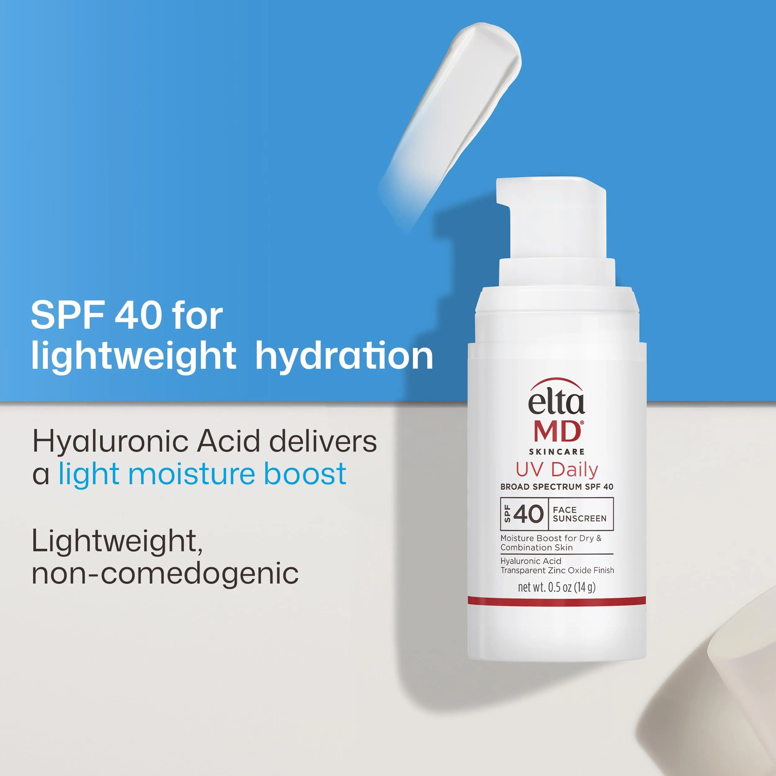 EltaMD UV Daily Untinted Face Sunscreen Moisturizer SPF 40, 15ml (0.5 Fl Oz) | Hydrates Dry Skin, No White Cast thumbnail 4