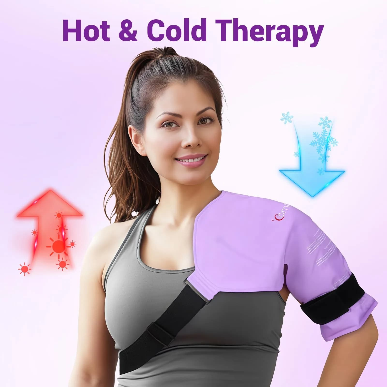Comfytemp Shoulder Ice Pack Wrap Rotator Cuff Therapy Large/X-Large | Hot & Cold Therapy for Pain Relief - view 5
