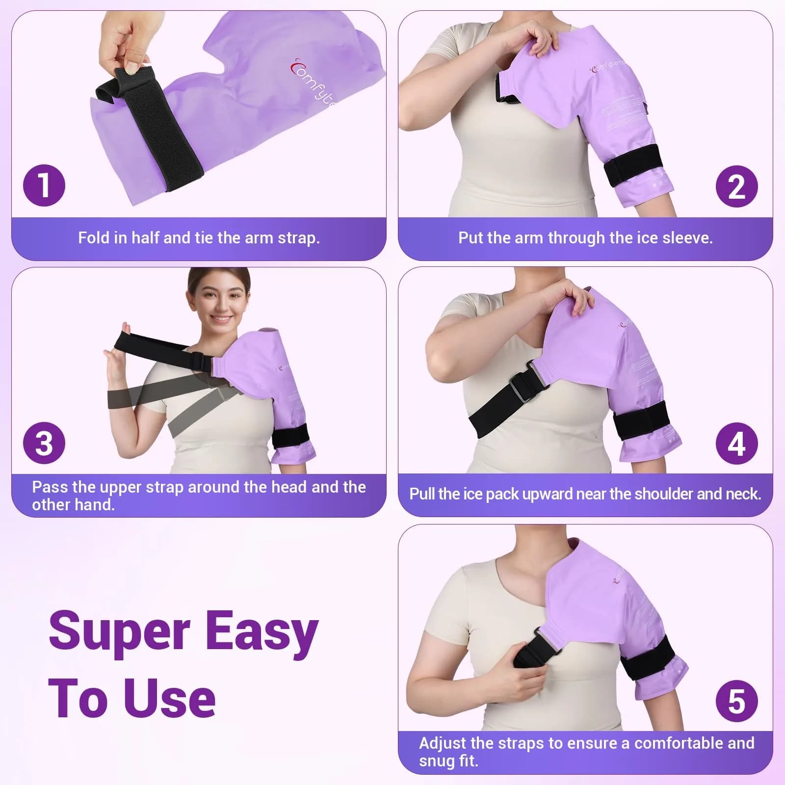 Comfytemp Shoulder Ice Pack Wrap Rotator Cuff Therapy Large/X-Large | Hot & Cold Therapy for Pain Relief - view 6