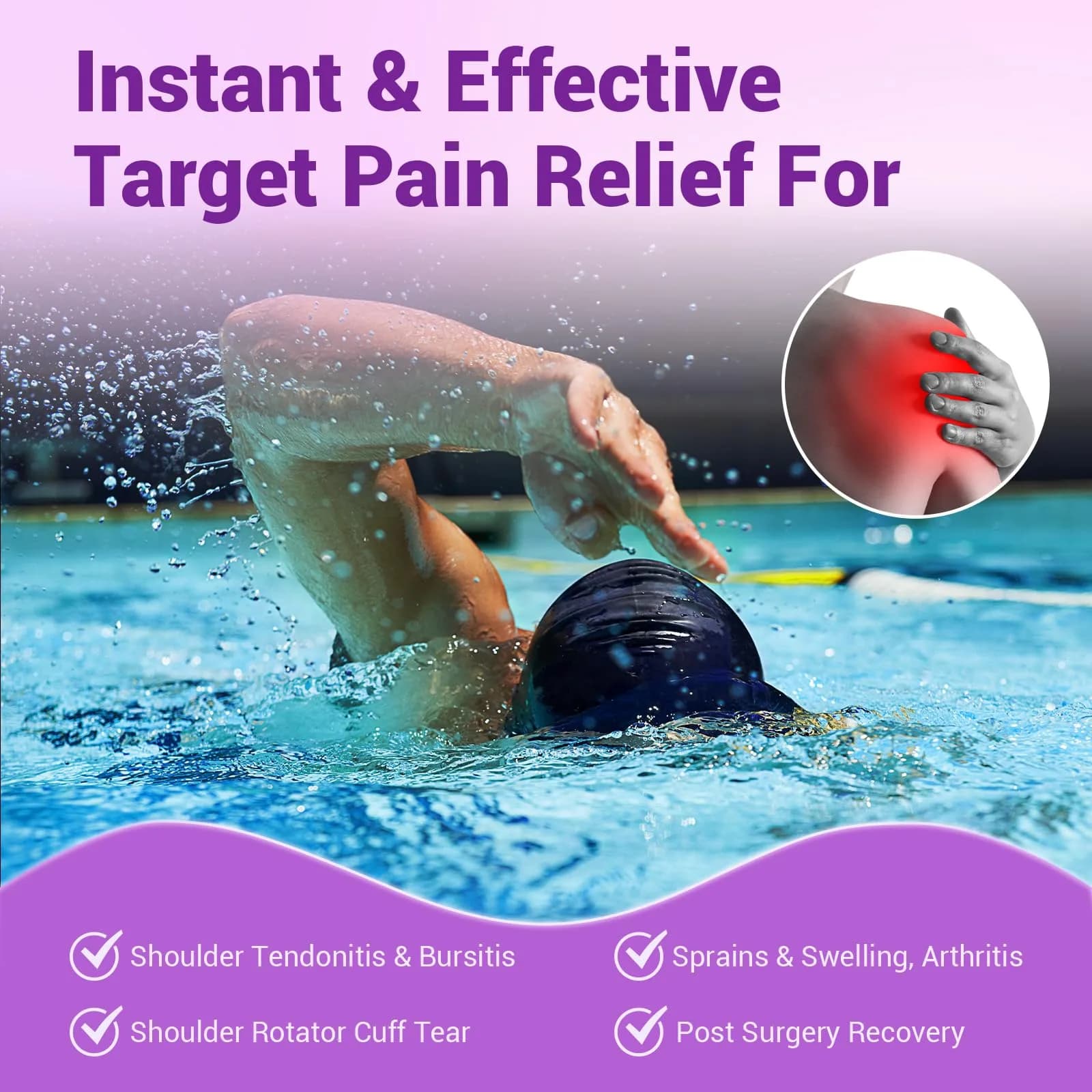 Comfytemp Shoulder Ice Pack Wrap Rotator Cuff Therapy Large/X-Large | Hot & Cold Therapy for Pain Relief - view 7