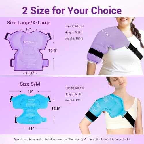 Comfytemp Shoulder Ice Pack Wrap Rotator Cuff Therapy Large/X-Large | Hot & Cold Therapy for Pain Relief thumbnail 2