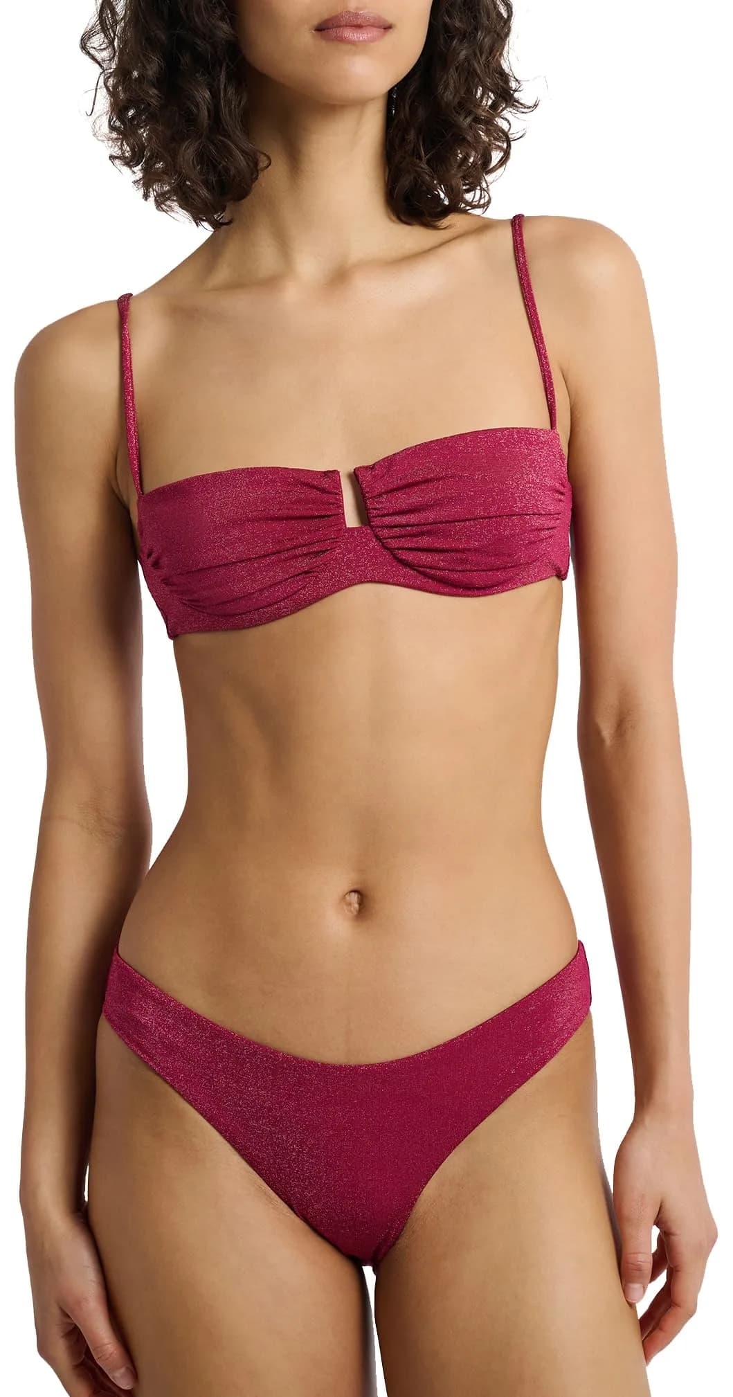 Onia Women's Lily Bikini Bottom Anemone | Moderate Coverage, Nylon Blend, Made in the USA