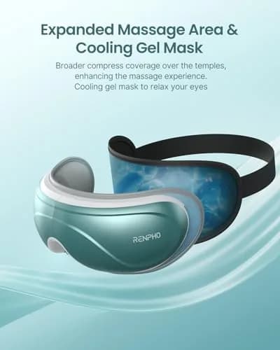 RENPHO Eye Massager with Heat and Cooling, Birthday Gifts for Mom Dad Women Men Heated Eye Mask for Migraine Relief Reduce Strain Improve Sleep Eyeris 2 thumbnail 4