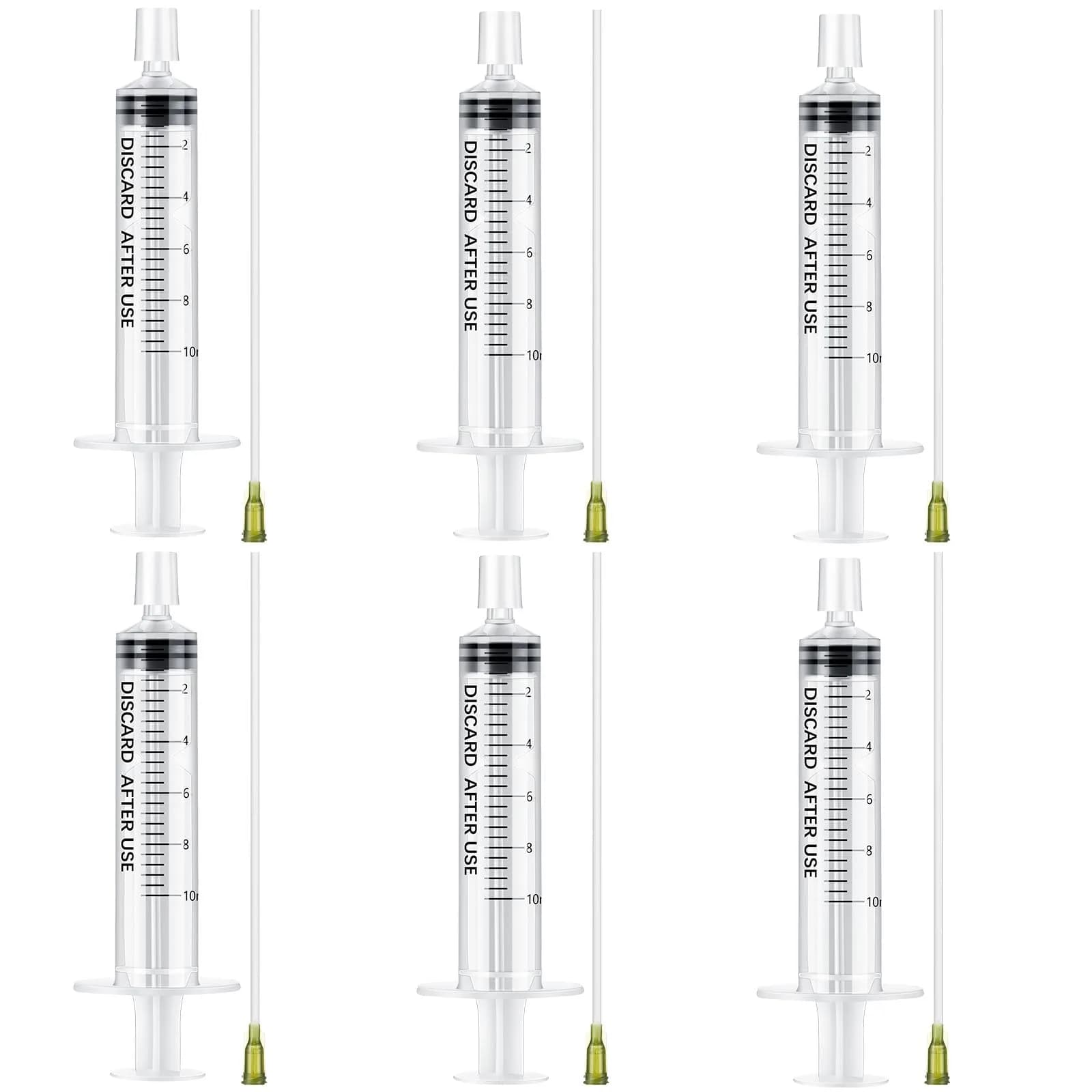 Geiserailie Clear 6 Pcs Perfume Syringe Extractor 10ml Decant Kit | Refill Tool Set for Fragrance