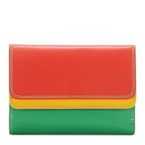 mywalit Double-Flap Wallet Leather Purse | 6 Credit Card Slots | ID Window, Coin Pockets & Pen | Sicily | Compact & Stylish for Daily Use thumbnail 1