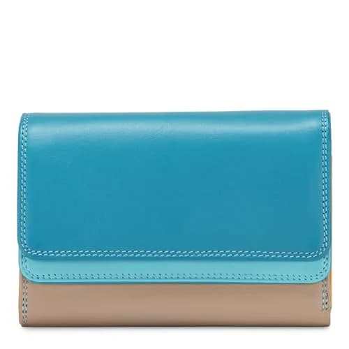 mywalit Double-Flap Wallet Leather Purse | 6 Credit Card Slots | ID Window, Coin Pockets & Pen | Sardinia | Compact & Stylish thumbnail 1