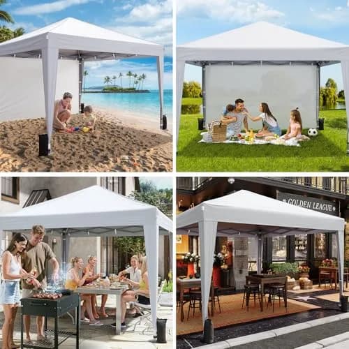 Driftalia 10x10 Pop Up Canopy Tent with Sidewalls | Wind-Resistant, Portable, Easy Setup thumbnail 5