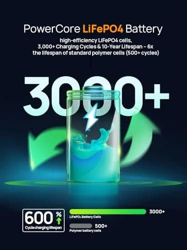 AFERIY Nano100 Portable Power Bank Station 145W | 31000mAh, 100W PD Charger, Travel-Ready, Solar Support thumbnail 9