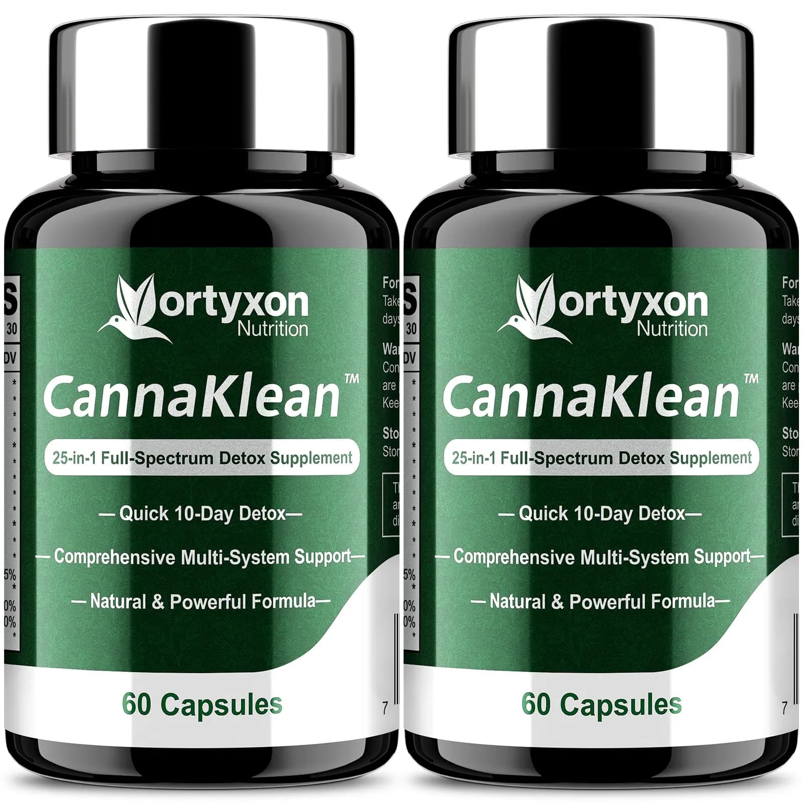 Vortyxon 25-in-ONE CannaKlean & Detox Capsules | Natural Detox & Liver Support (120 Capsules) | 2 Pack