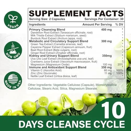 Vortyxon 25-in-ONE CannaKlean & Detox Capsules | Natural Detox & Liver Support (120 Capsules) | 2 Pack thumbnail 2