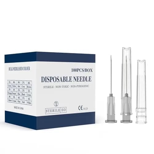 AHHKZT 22 Gauge 1.5 Inch Luer Lock Needles (100 PCS, Individually Wrapped) | Industrial Dispensing Accessories thumbnail 1