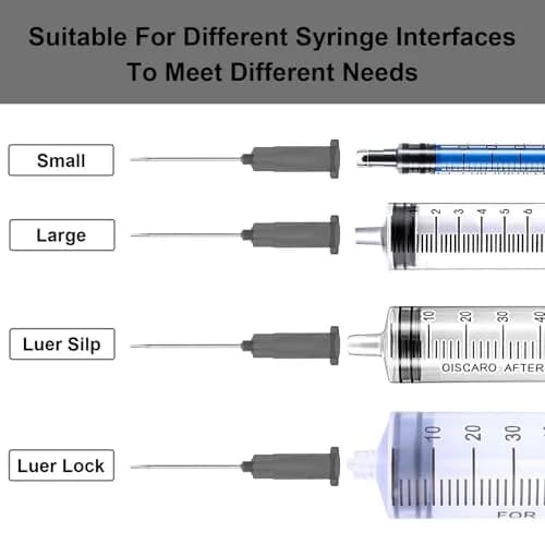 AHHKZT 22 Gauge 1.5 Inch Luer Lock Needles (100 PCS, Individually Wrapped) | Industrial Dispensing Accessories thumbnail 4