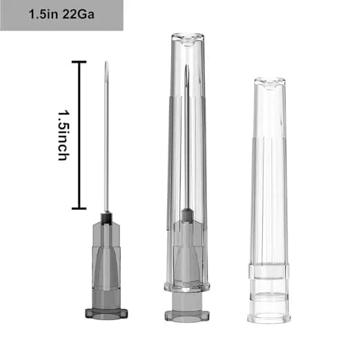 AHHKZT 22 Gauge 1.5 Inch Luer Lock Needles (100 PCS, Individually Wrapped) | Industrial Dispensing Accessories thumbnail 2