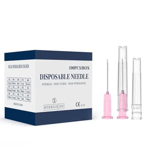 AHHKZT 29 Gauge 1/2-Inch Luer Lock Needles, Individually Wrapped, 100 PCS | Industrial Dispensing Accessories thumbnail 1