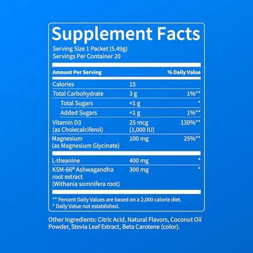 Nello Supercalm Powdered Drink Mix Passion Colada 20 Servings | Cortisol Reducer & Sleep Aid Supplement thumbnail 8