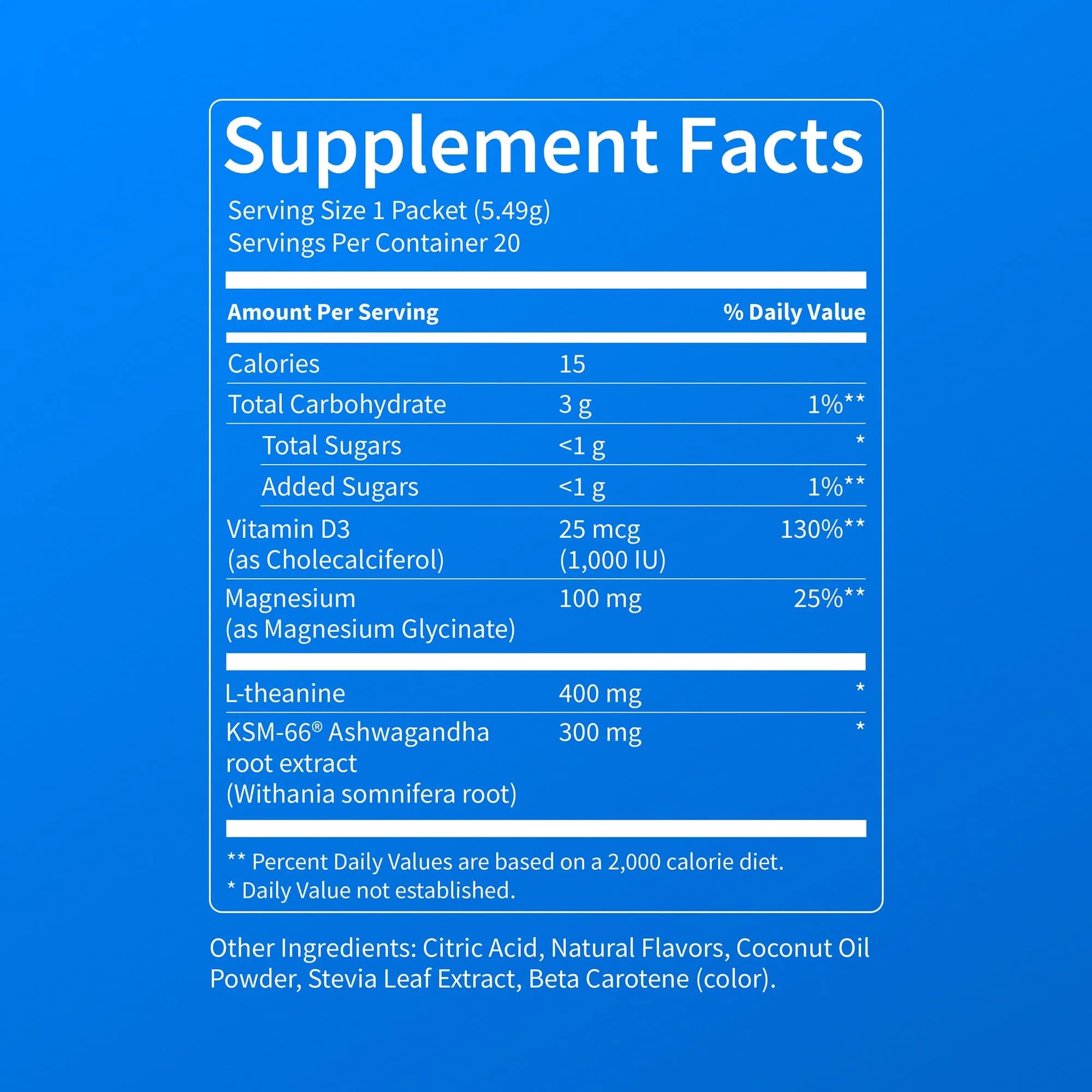 Nello SuperCalm Powdered Drink Mix Passion Colada 20 Ct | Cortisol Reducer and Sleep Aid Supplement - view 8