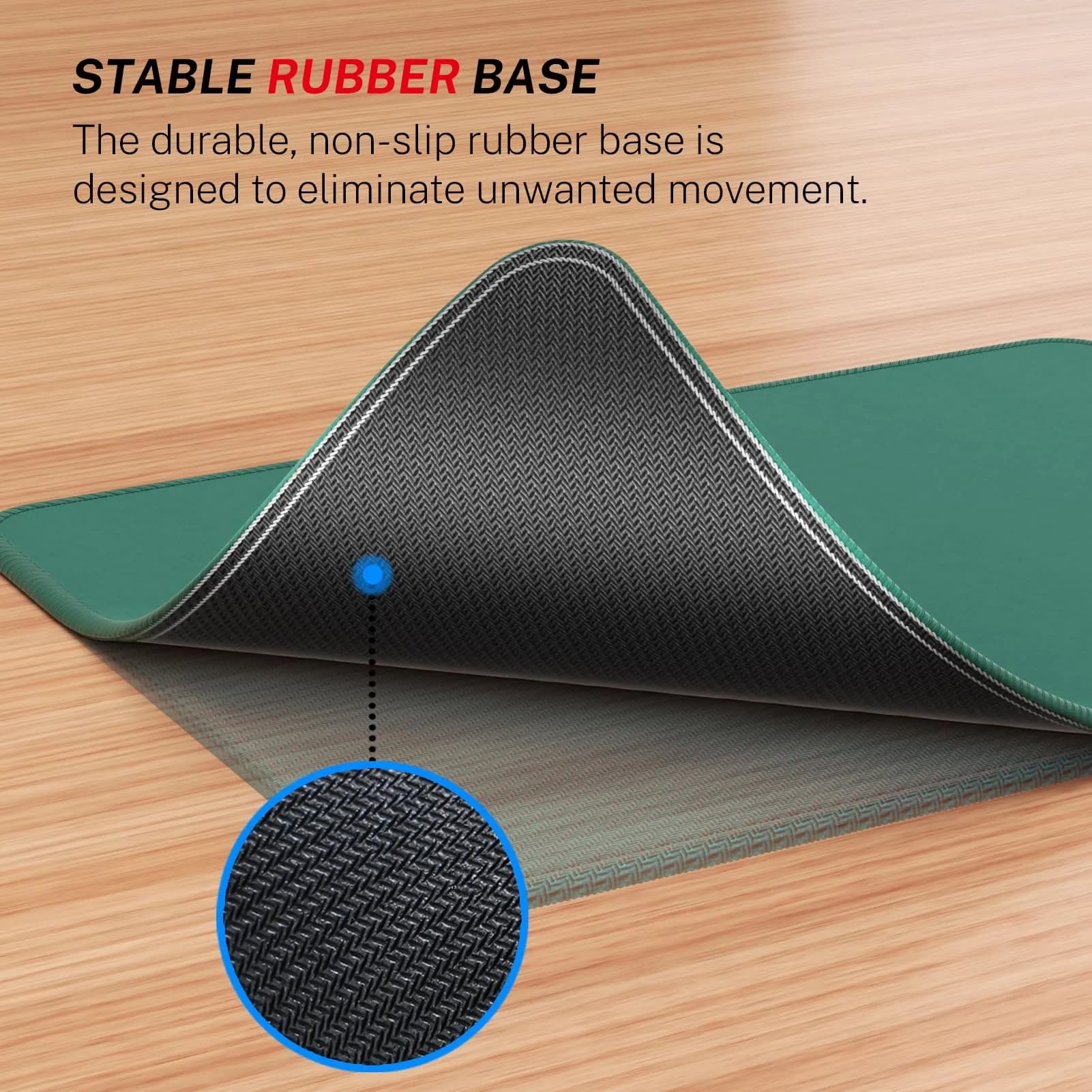 MROCO Forest Green Mouse Pad 8.5 x 11 Inch | Smooth Glide & Precise Control - view 4