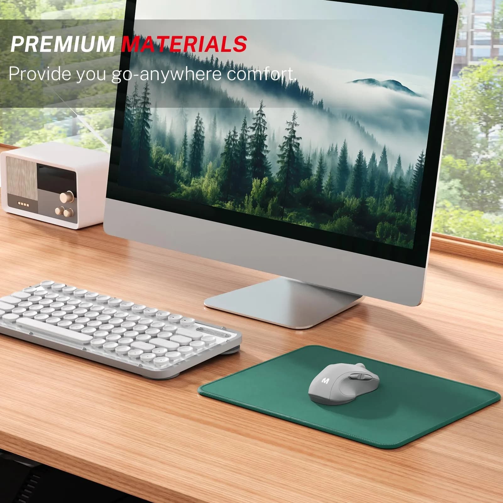 MROCO Forest Green Mouse Pad 8.5 x 11 Inch | Smooth Glide & Precise Control - view 6