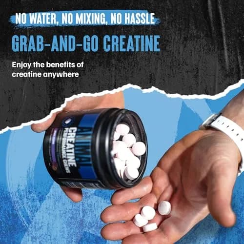 Animal Creatine Monohydrate Chews for Men & Women | 120 Count | 5g Creatine per Chew for Strength & Recovery thumbnail 8
