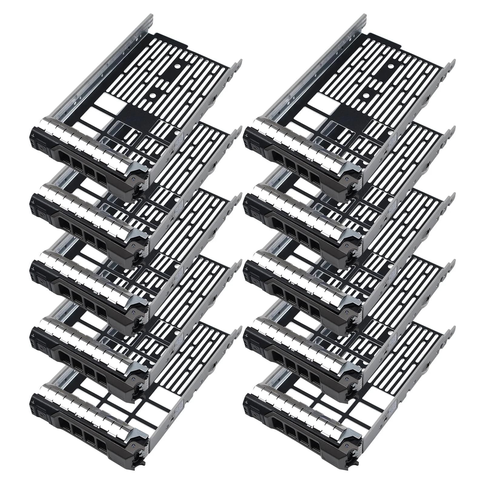 Heretom 3.5-inch SAS/SATA Hard Drive Tray Caddy KG1CH 0KG1CH (10-Pack) | Compatible with Dell PowerEdge Servers — 10-Pack