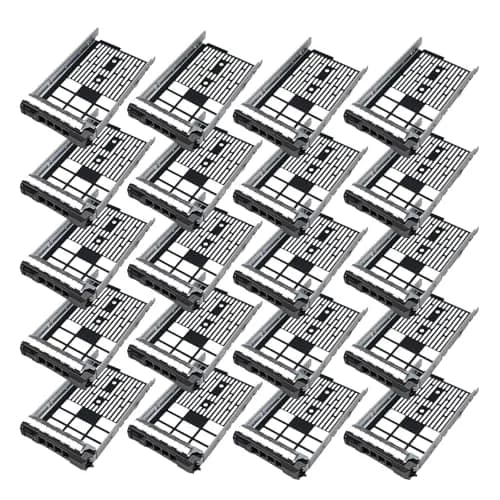 Heretom 20-Pack 3.5" SAS/SATA Hard Drive Tray Caddy KG1CH F238F | Compatible with Dell PowerEdge Servers thumbnail 1