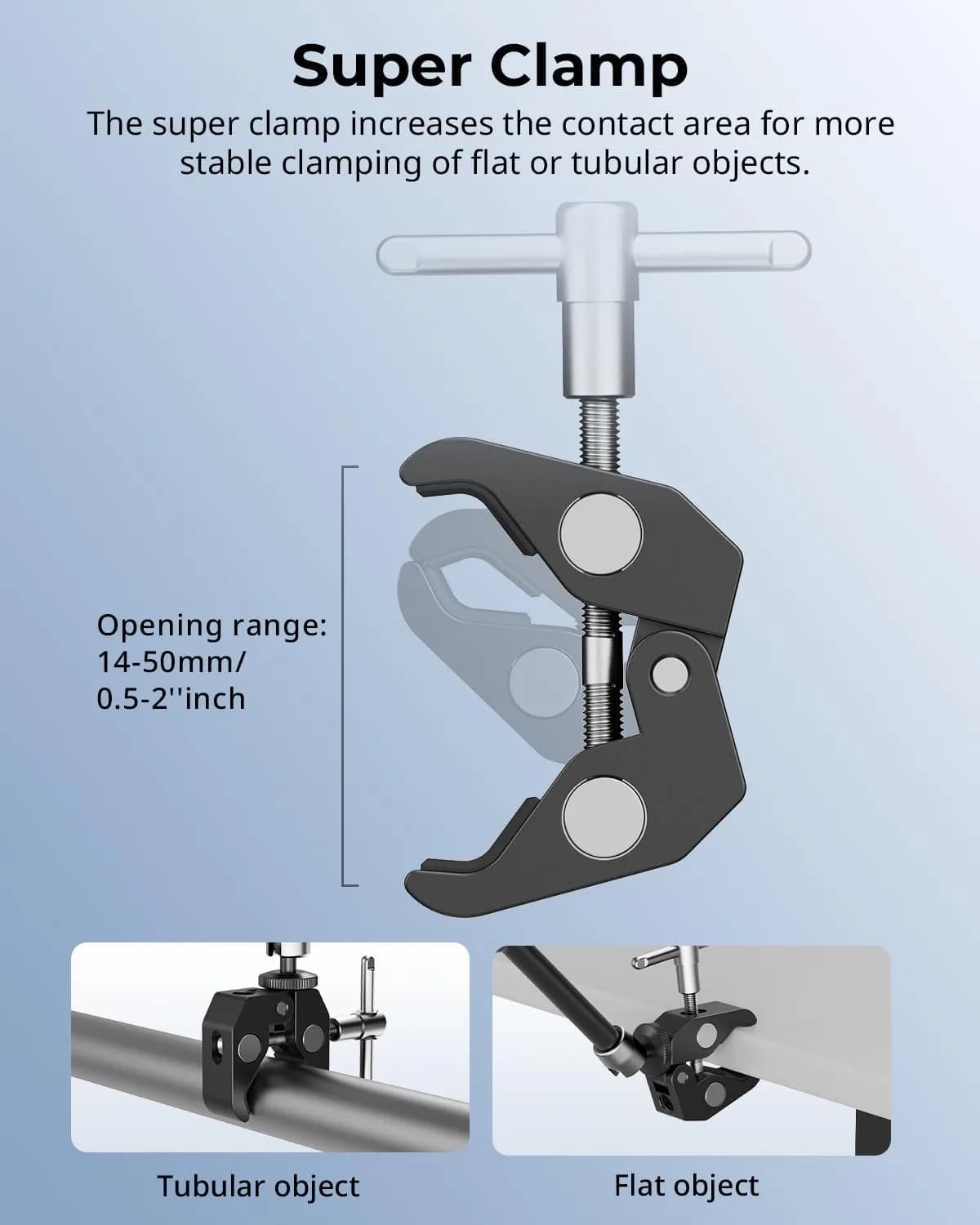SMALLRIG 9.8" Articulating Magic Arm with Phone Clamp for Cameras, Lights, Monitors - view 3