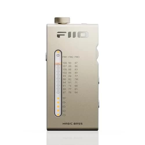 FiiO RR11 Portable HiFi FM Stereo Radio Receiver Titanium Gold | Analog PVR Tuning thumbnail 1