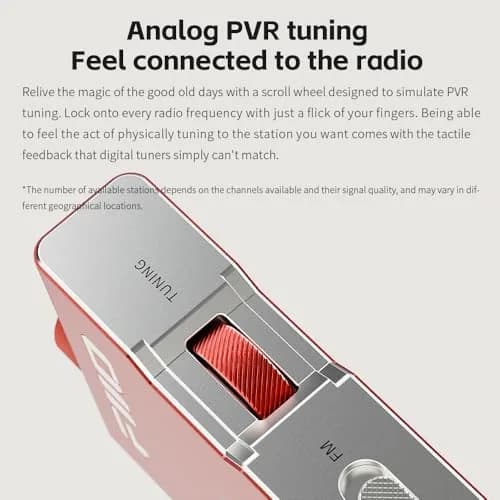 FiiO RR11 Portable HiFi FM Stereo Radio Receiver Titanium Gold | Analog PVR Tuning thumbnail 6